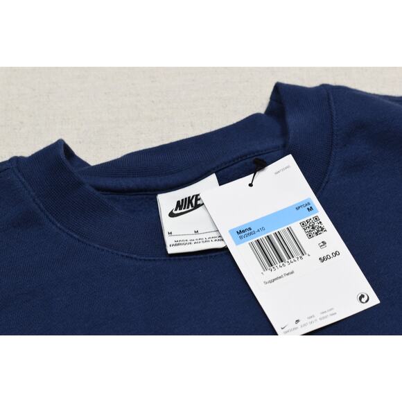NEW Nike Men's Sportswear Club Fleece Long Sleeve Crew Neck Sweatshirt Size S - Picture 8 of 8